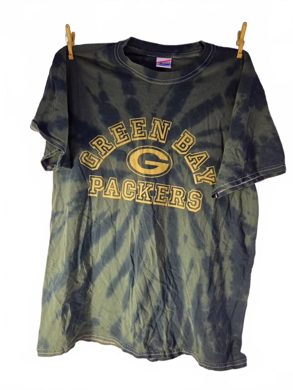 Green Bay Packers Tie-Dye T-Shirt by Junk Food Medium